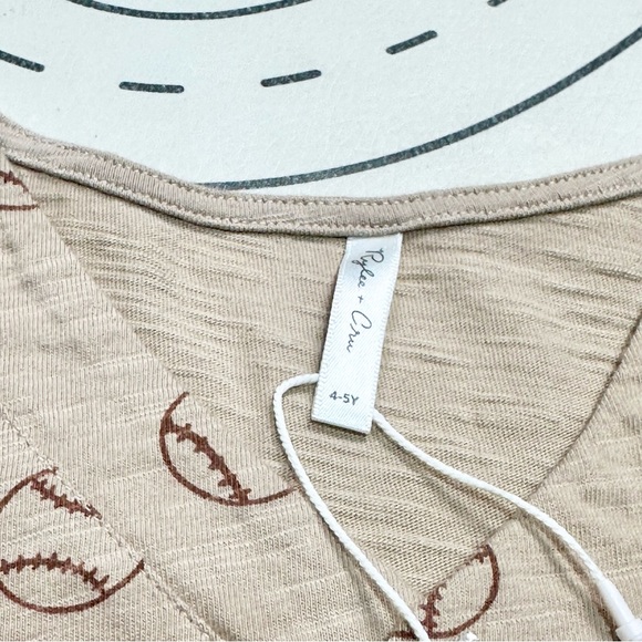 Rylee + Cru Henley Shirt Dress in Baseball - Picture 4 of 6